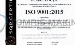 ISO 9001:2015 KALİTE YÖNETİM SİSTEMİ BELGEMİZ YENİLEDİK